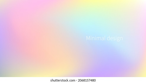 Soft pastel gradient background  Colorful vector illustration and gradient in abstract style 