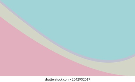 Fundo de gradiente de pastel macio com formas curvas - design minimalista e calmante
