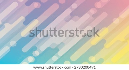 A soft, pastel gradient background featuring diagonal lines of rounded rectangles and blurred circles, creating a gentle, dreamy aesthetic.