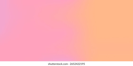 Soft pastel gradient background with pink to orange color blend. Minimal and smooth abstract design for modern aesthetics. Perfect for modern. Vector illustration eps10.
