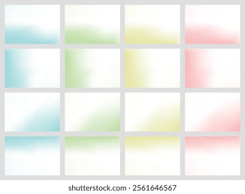 Soft Pastel Gradient Background set