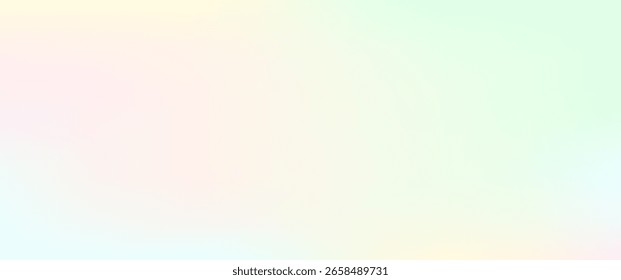 Soft pastel gradient background with a smooth blend of pink, yellow, green, and blue tones, ideal for minimal and modern design.

