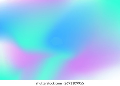 Um gradiente macio e pastel misturando tons de azul, rosa, menta e roxo. Ideal para designs digitais, sites, banners,