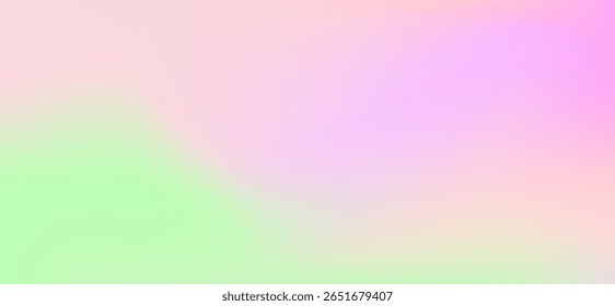 Soft pastel gradient blending mint green, baby pink, and lilac tones. Gentle transitions create a dreamy, soothing effect perfect for spring themes, skincare branding, or digital design.