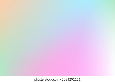 Soft pastel gradient blending seamlessly across rainbow hues, ideal for creative design uses or vibrant backgrounds in presentations and media projects.