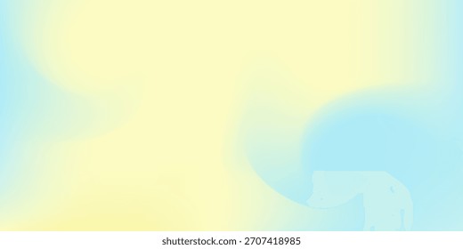 Suave gradiente pastel que combina tonos amarillos y azules con una sensación suave y aireada perfecta para fondos de Vector abstractos frescos, tranquilos y modernos.