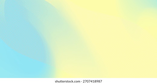 Suave gradiente pastel que mezcla tonos amarillos y azules con una sensación suave y aireada perfecta para fondos de Vector abstractos frescos, tranquilos y modernos. y línea suave