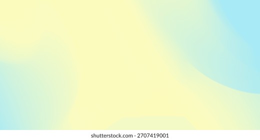 Suave gradiente pastel que combina tonos amarillos y azules con una sensación suave y aireada perfecta para fondos de Vector abstractos frescos, tranquilos y modernos.