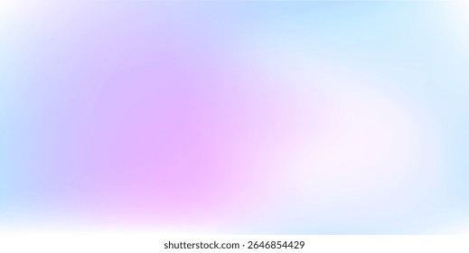 Suave gradiente pastel de azul y rosa sobre un fondo blanco, creando una mezcla suave y aireada, ideal para diseños de Vectores abstractos elegantes, mínimos y modernos.