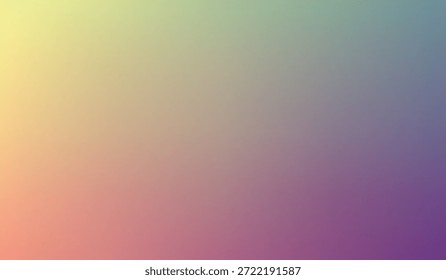 Fundo de desfoque de gradiente pastel macio, papel de parede de malha roxo amarelo colorido, textura estética holográfica suave, para web, app, banner, design de mídia social.