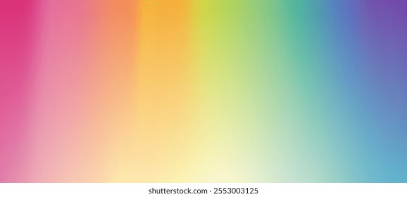 Soft pastel gradient rainbow background with holographic ombre effect. Iridescent pink, purple, and blue hues create a dreamy, abstract overlay texture. 
