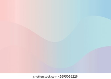 Gradiente pastel macio em transição do verde menta para rosa claro