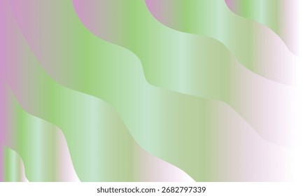 Vetor de plano de fundo abstrato de ondas de gradiente pastel macias