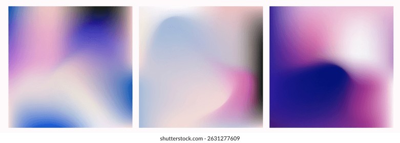 Soft pastel gradients in an abstract, blurred vector style. This modern design uses smooth color blending, trending in digital art and UI backgrounds for dreamy, futuristic look.