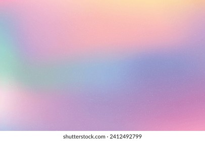Soft pastel holographic blend and blur with a grainy texture.