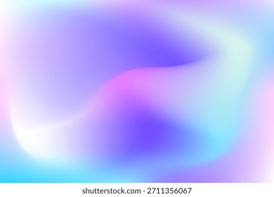 Soft pastel holographic gradient featuring dreamy lavender, mint, and magenta. Excellent background for branding, presentations, or posters