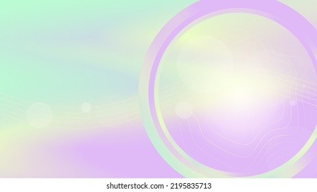Soft Pastel Holographic Ring Texture Artwork, Blue and Pink