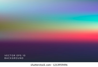 Soft pastel iridescent texture of holographic foil with rainbow stains. Vaporwave style vector background.