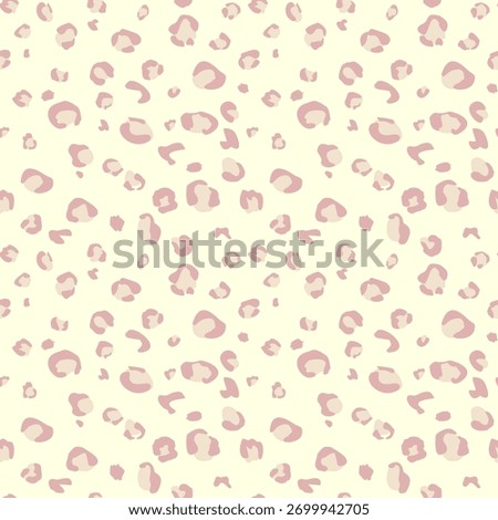 Soft pastel leopard print in pink and beige tones. Cute seamless animal pattern for fabric, wallpaper, and fashion design.