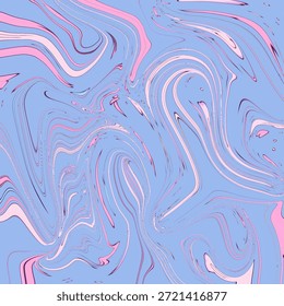 Abstracto líquido pastel suave con líneas fluidas abstractas, fluidas, pastel, de fondo y de textura en azul y rosa para calmar las imágenes modernas.