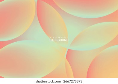  Fondo abstracto de círculo superpuesto pastel suave para diseño creativo, carteles e invitaciones