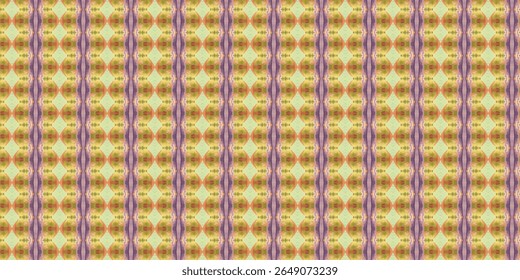 Soft pastel pattern with overlapping circles, purple and yellow tones, and repeating vertical flow. Perfect for digital wallpapers and textile designs.
