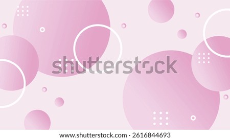 Soft pastel pink abstract background featuring smooth gradient circles and minimal white geometric shapes.
