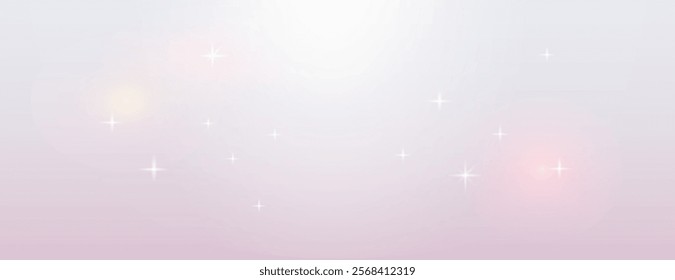 Soft pastel pink background with a gradient effect. The background features subtle sparkles and a smooth pink texture. Gradient aesthetic background vector. Pink background.