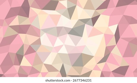 Patrón de textura de fondo Abstractas geométrico poligonal rosa pastel suave beige y gris