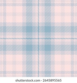 Soft pastel pink and blue plaid pattern.  Elegant and versatile design ideal for fashion, home decor, and branding projects.  Subtle texture adds visual interest. Evokes feelings of serenity and calm.