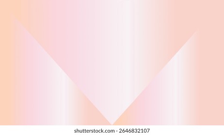 Soft pastel pink gradient background, smooth texture, triangle shape. Vector illustration