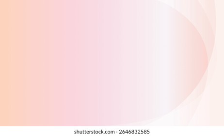 Soft pastel pink gradient background, smooth texture, geometric curve border. Vector illustration