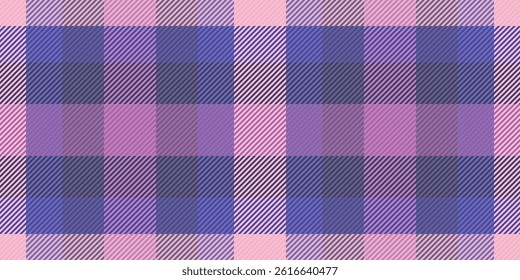 Soft pastel pink and purple plaid pattern.  Perfect for textile design, fashion, or website backgrounds.