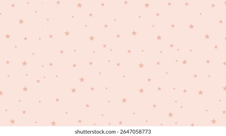Pastel macio cor-de-rosa estrela de fundo padrão sem costura. Design celeste bonito para berçário, chá de bebê, decoração de quarto infantil, envoltório de presente, papel scrapbook e projetos digitais.