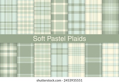 Suave pastel a cuadros Paquetes, diseño textil, patrón de tela a cuadros para camisa, vestido, traje, papel de envoltura de impresión, invitación y Tarjeta de regalo.