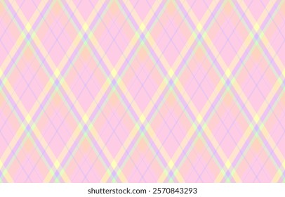 Soft pastel plaid pattern, ideal for backgrounds, textiles, or stationery.  Subtle color variations create a delicate, charming design suitable for feminine brands or spring themes.