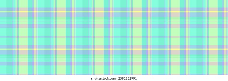 Soft pastel plaid pattern in mint green, lavender, and yellow.  Perfect for backgrounds, textiles, or springsummer designs.  Evokes feelings of serenity and gentle optimism.