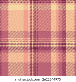 Soft, pastel plaid pattern in peach, rose, and cream.  Ideal for textile designs, fashion, home decor, and website backgrounds.  A delicate, timeless texture evoking warmth and comfort.
