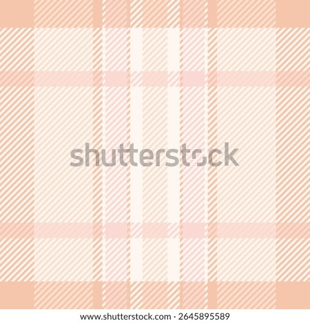 Soft pastel plaid pattern in peach and pink hues.  Elegant, subtle texture ideal for backgrounds, website design, fashion, or textile projects.  Creates a calming, feminine aesthetic.