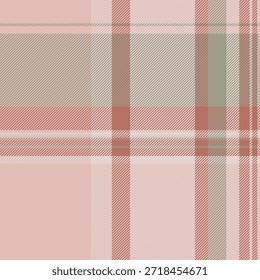 Soft pastel plaid pattern in pink, beige, and muted green.  Ideal for backgrounds, textiles, or design projects needing a gentle, classic touch. Versatile texture for diverse applications.