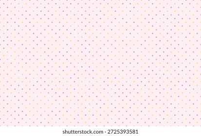 Patrón de lunares pastel suave con Pequeños puntos multicolores distribuidos uniformemente sobre fondo claro