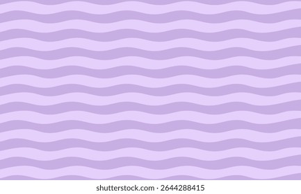 Fundo roxo pastel macio com linhas horizontais onduladas sem costura. Os tons suaves oferecem um olhar calmo, minimalista ideal para projetos elegantes ou serenos cenários digitais.