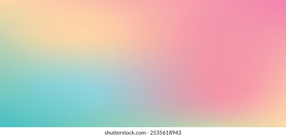 Soft Pastel rainbow Gradient Background. blue pink cream