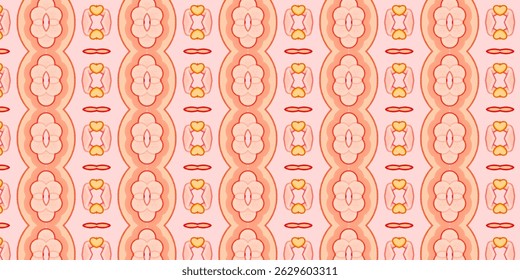 Soft Pastel Retro Floral Seamless Pattern – Romantic Design for Textiles and Wallpapers