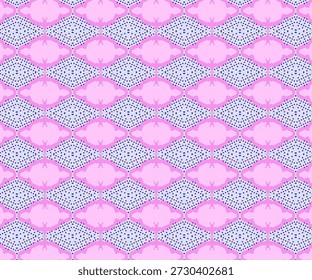 Fundo macio pastel sem costura com hexágono, padrão, simetria, design mínimo, abstrato em tons de rosa e azul, perfeito para papel de parede, têxteis e branding.