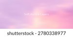 Soft pastel sky background with pink and yellow clouds at sunrise, perfect for spring morning designs, dreamy abstract gradation with fluffy cloud texture