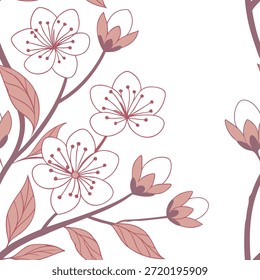 Mola pastel macia mola natureza padrão sem costura com desvanecimento flores e texturas pétalas delicadas para projetos pacíficos conceito como mola pastel delicado padrão da natureza com desvanecimento desvanecendo e texturas pétalas macias para mola calma d?cor em Photo Stock Concept e espaço vazio no lado esquerdo, sem texto —ar 7:2 —azulejo