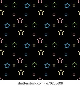 Soft pastel star seamless background. Abstract pattern for card, wallpaper, album, scrapbook, holiday wrapping paper, textile fabric, garment, t-shirt design etc.
