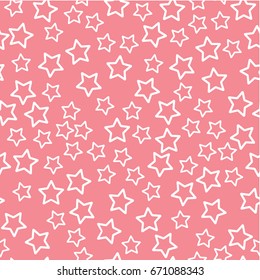 Soft pastel star seamless background. Abstract pattern for card, wallpaper, album, scrapbook, holiday wrapping paper, textile fabric, garment, t-shirt design etc.
