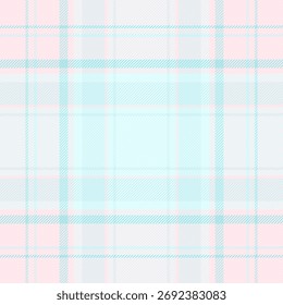 Soft pastel tartan pattern with pink and light blue hues. Ideal for backgrounds, textile designs, or adding a touch of classic charm to your projects.